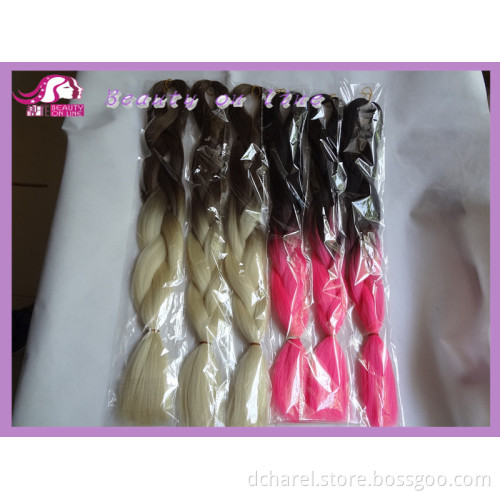 X-Pression Soft Braid, Synthetic Hair, Use 100% Kanekalon Fiber From Japan with Best Quality